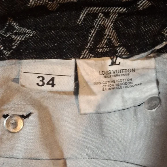 Black Patterned Men’s Pants with Logo Print